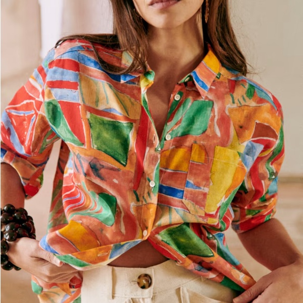 Sezane x Geoffrey Pithon Max Shirt - Mirage - size 36